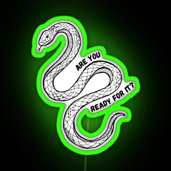 Are You Ready For It Reputation Taylor Swift RGB Neon Sign