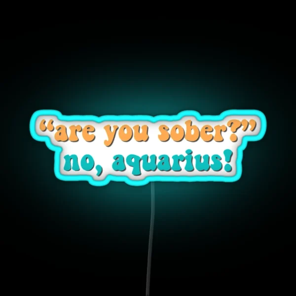 Are You Sober That 70 S Show RGB Neon Sign