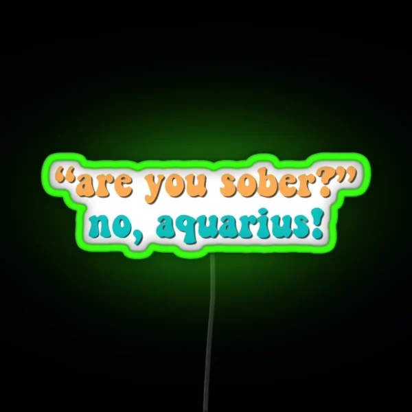 Are You Sober That 70 S Show RGB Neon Sign