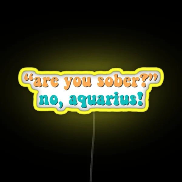 Are You Sober That 70 S Show RGB Neon Sign