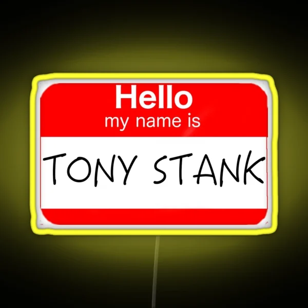 Are You Tony Stank RGB Neon Sign