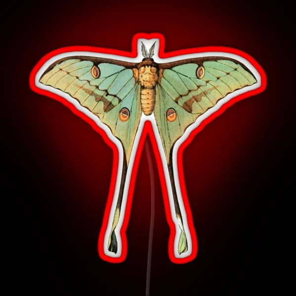 Argemme Luna Moth RGB Neon Sign