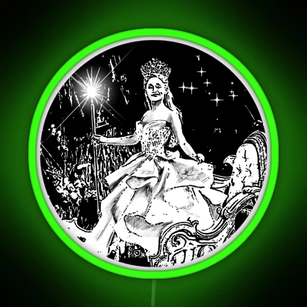 Ariana Grande As Glinda In Wicked RGB Neon Sign