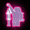 Neon RGB Lighted Sign Featuring Ariana Grande's Iconic Music Theme Design