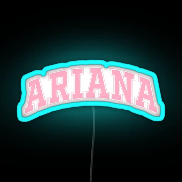 Ariana Pink Design RGB Neon Sign