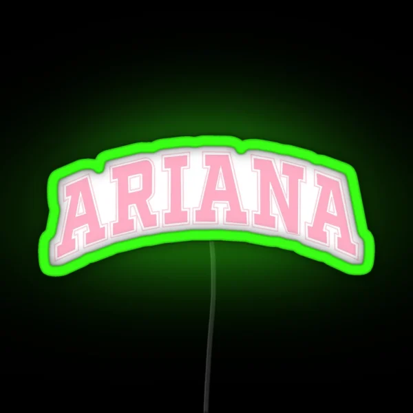 Ariana Pink Design RGB Neon Sign