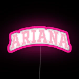 Ariana Pink Design RGB Neon Sign