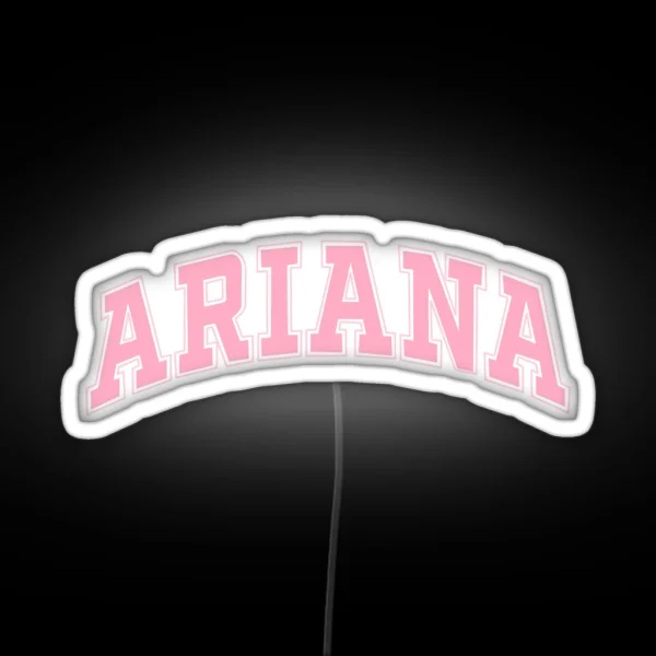 Ariana Pink Design RGB Neon Sign