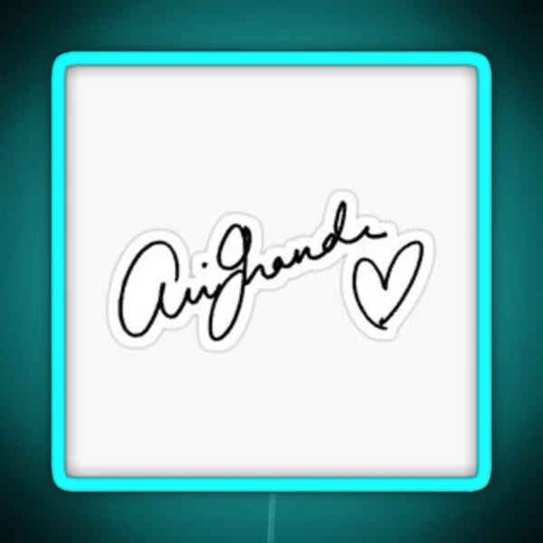 Ariana Signature RGB Neon Sign