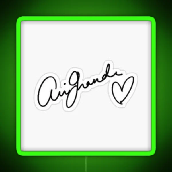 Ariana Signature RGB Neon Sign