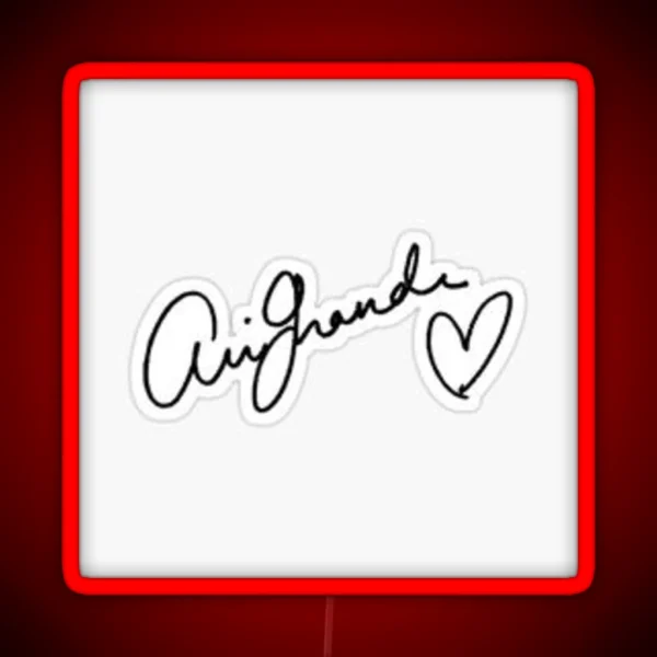 Ariana Signature RGB Neon Sign