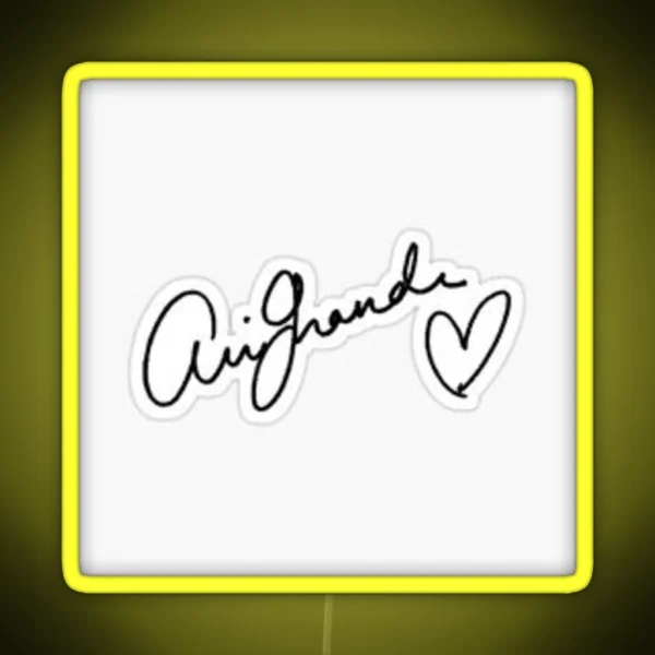 Ariana Signature RGB Neon Sign