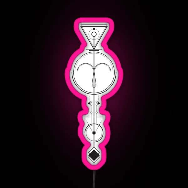 Aries Astrology Zodiac Arrow RGB Neon Sign