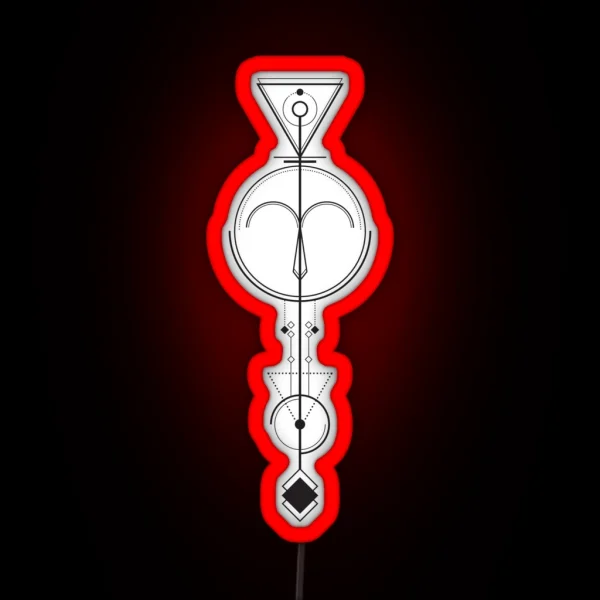 Aries Astrology Zodiac Arrow RGB Neon Sign