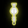 RGB Neon Aries Sign with Astrology Symbol Arrow Light Design