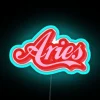 Aries Vintage Font RGB Neon Sign - Image 2