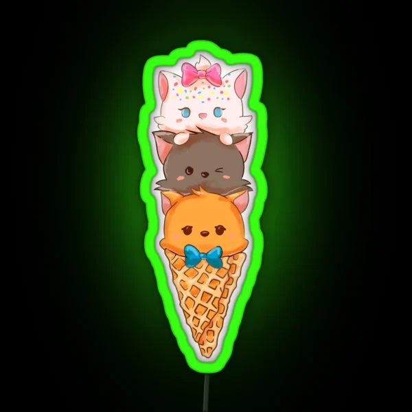 Aristocats RGB Neon Sign