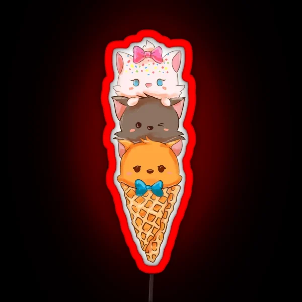Aristocats RGB Neon Sign
