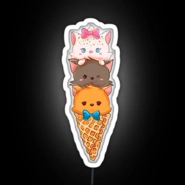 Aristocats RGB Neon Sign