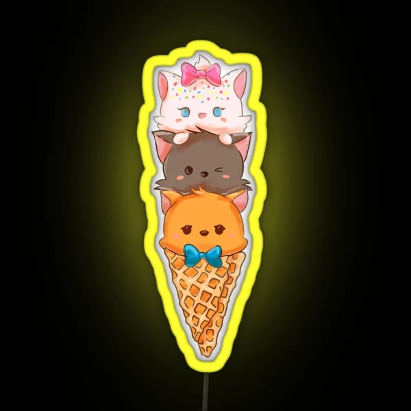 Aristocats RGB Neon Sign