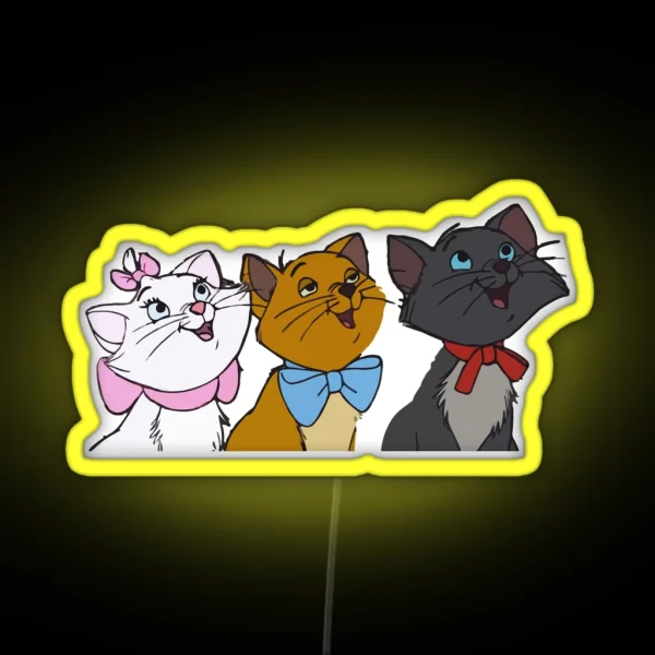 Aristocats RGB Neon Sign