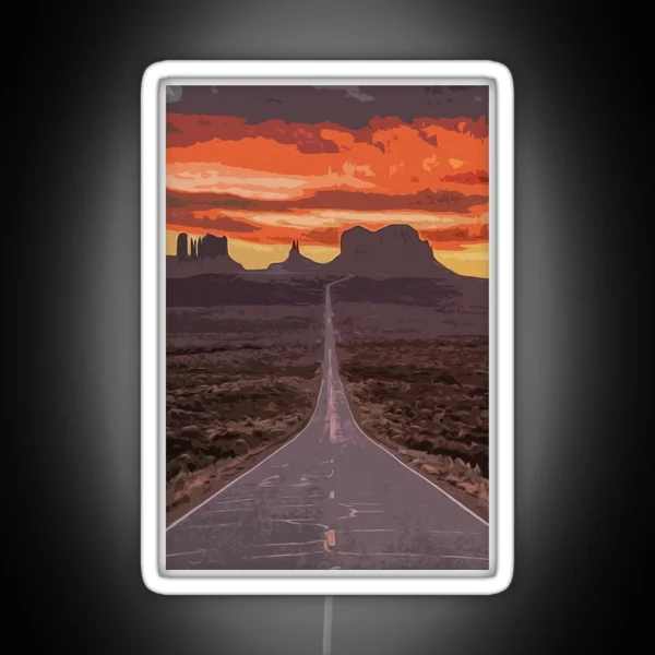 Arizona Monument Valley RGB Neon Sign