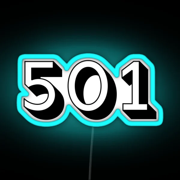 ARKANSAS 501 3D BLACK RGB Neon Sign
