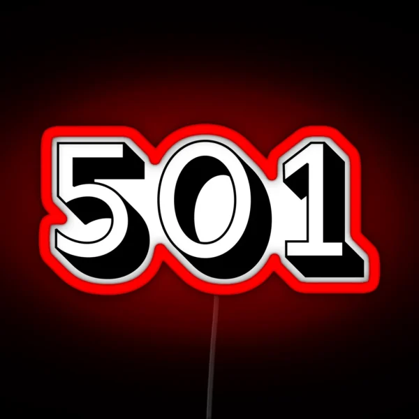 ARKANSAS 501 3D BLACK RGB Neon Sign