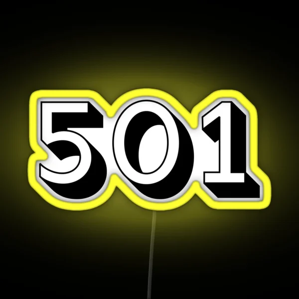 ARKANSAS 501 3D BLACK RGB Neon Sign