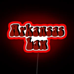 Arkansas Law RGB Neon Sign