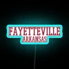 Arkansas Razorbacks Campus Text RGB Neon Sign - Image 2