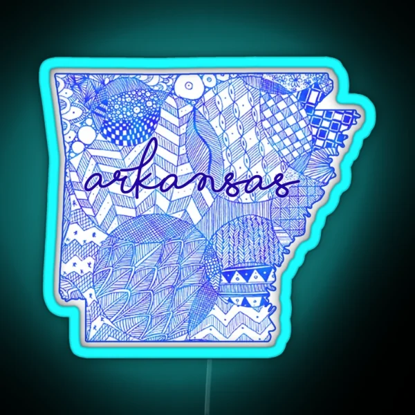 Arkansas RGB Neon Sign