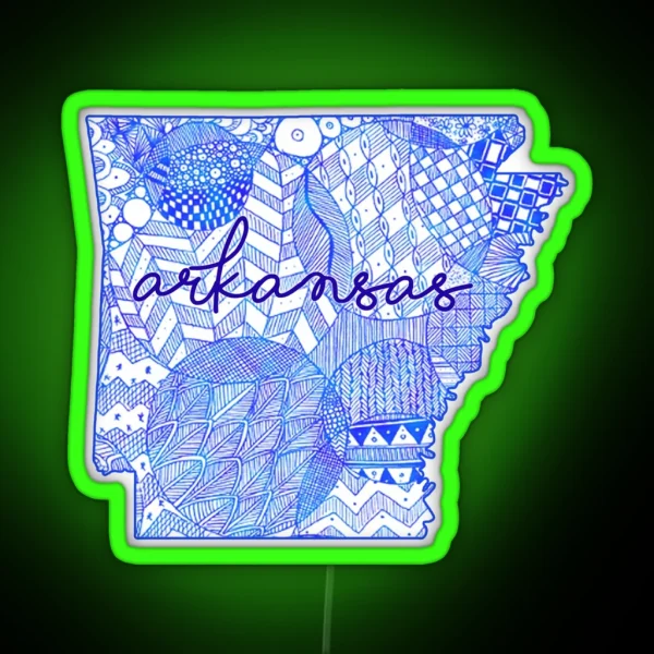 Arkansas RGB Neon Sign