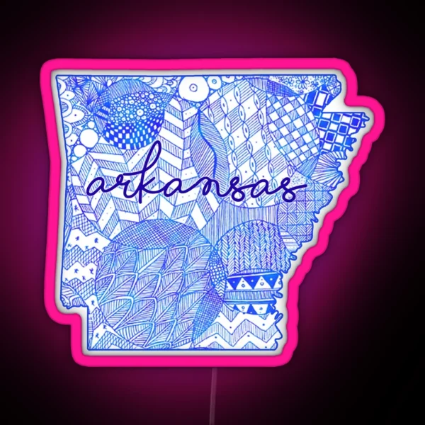 Arkansas RGB Neon Sign