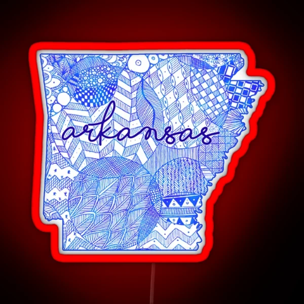 Arkansas RGB Neon Sign