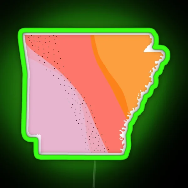 Arkansas RGB Neon Sign