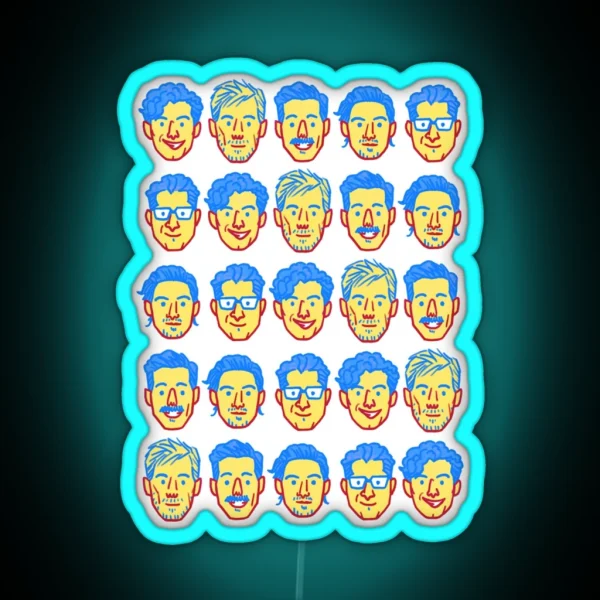 Arkells Faces RGB Neon Sign