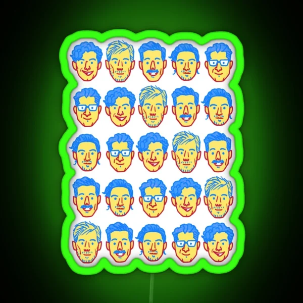 Arkells Faces RGB Neon Sign