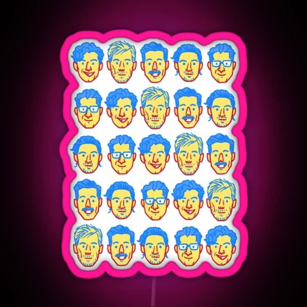 Arkells Faces RGB Neon Sign