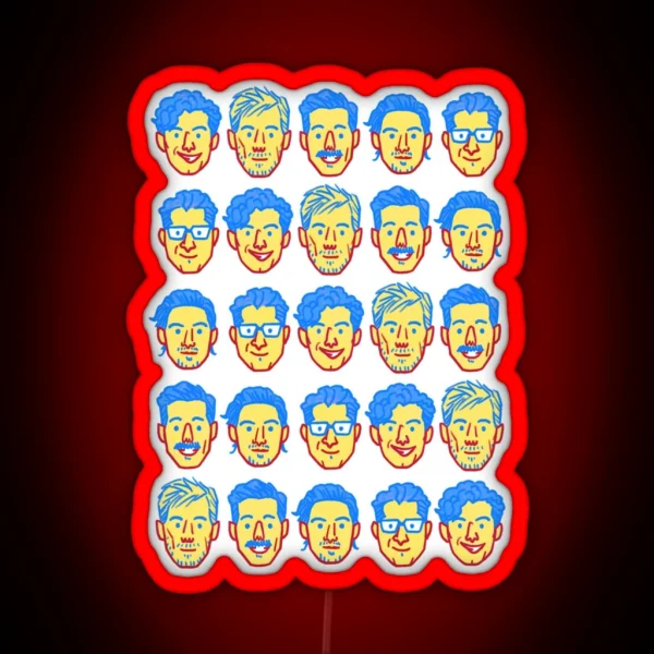 Arkells Faces RGB Neon Sign