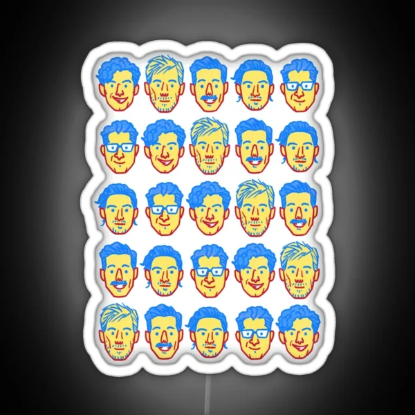 Arkells Faces RGB Neon Sign