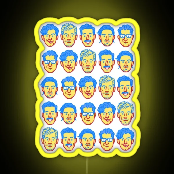 Arkells Faces RGB Neon Sign