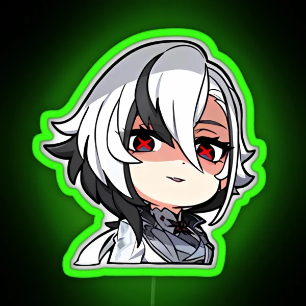 Arlecchino The Knave Genshin Impact RGB Neon Sign