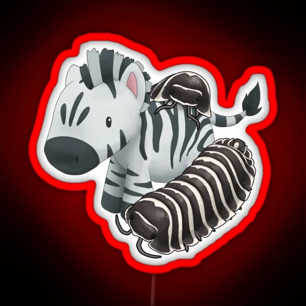 Armadillidium Maculatum Zebra RGB Neon Sign