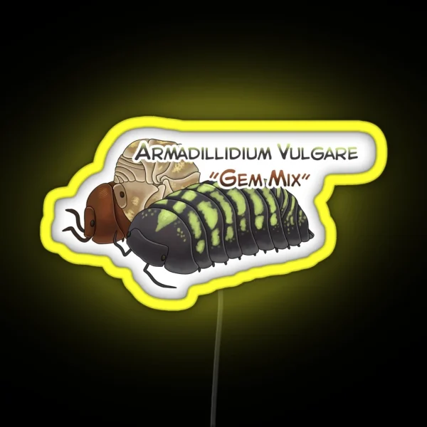 Armadillidium Vulgare Gem Mix RGB Neon Sign