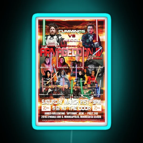 Armageddon 2020 RGB Neon Sign