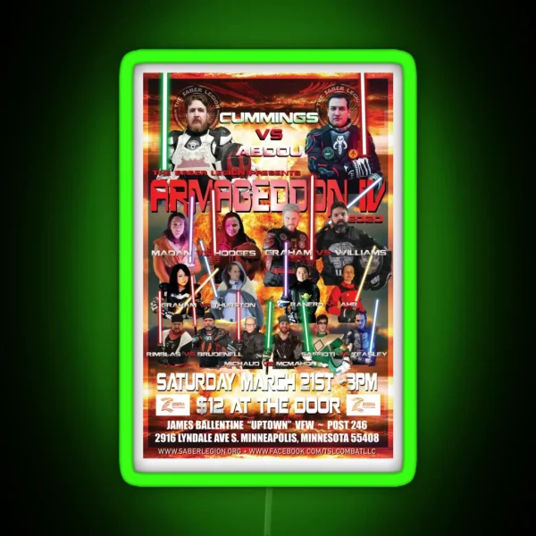 Armageddon 2020 RGB Neon Sign