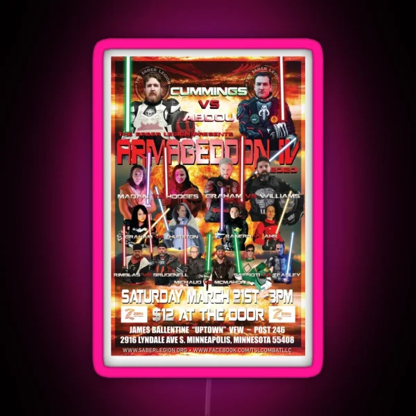Armageddon 2020 RGB Neon Sign