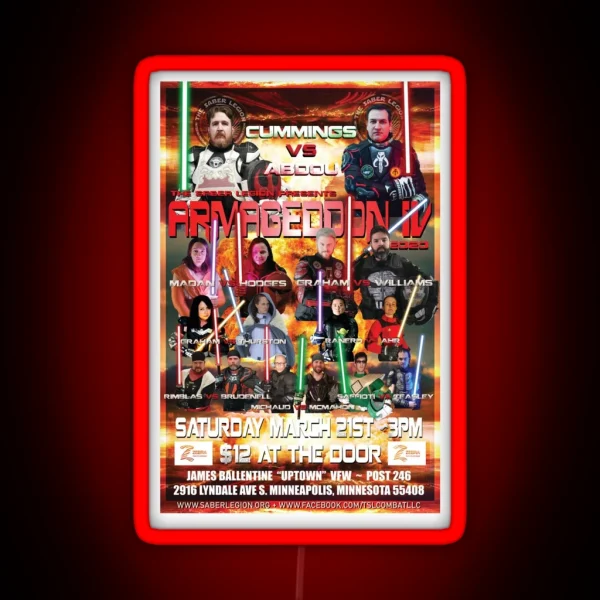 Armageddon 2020 RGB Neon Sign