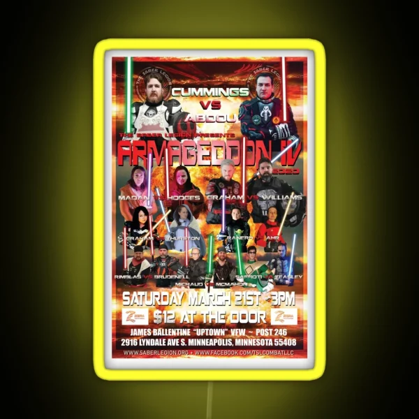 Armageddon 2020 RGB Neon Sign